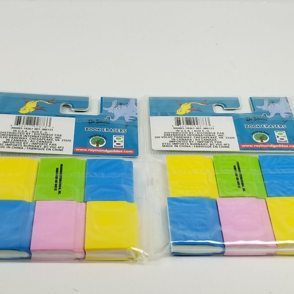 Dr. Seuss sharpeners and erasers set great for cake decorations - Picture 14 of 16